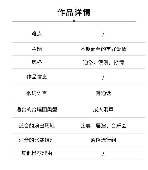 爱情经过的时候（苗子 曲）混声四部和钢琴 正版合唱乐谱「本作品已支持自助发谱 首次下单请注册会员 详询客服」 商品图2