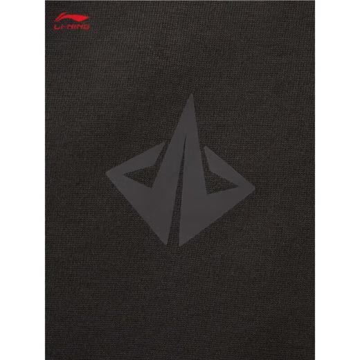 李宁男子2025套头运动卫衣AWDV227-3黑巧褐 商品图3