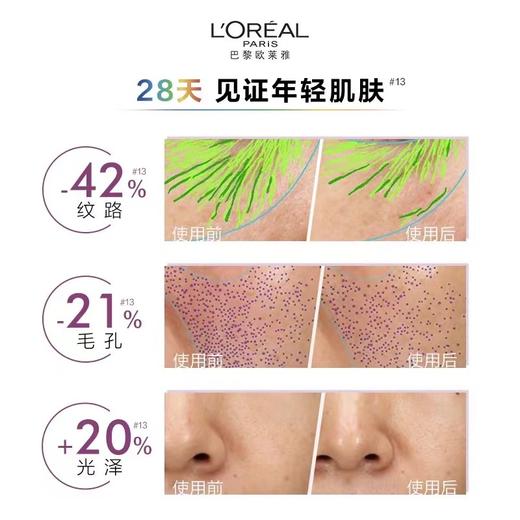 【马年开门红限时活动】（一般贸易）欧莱雅黑精华肌底液 充盈肌底 补水保湿75ml/瓶（买一送一） 商品图5