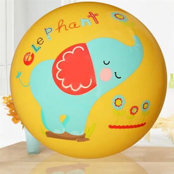 费雪（Fisher-Price）儿童玩具球 宝宝小皮球拍拍球22cm(黄色 赠打气筒)生日礼物礼品 商品图3