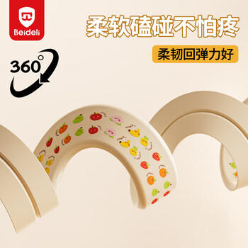 贝得力防撞条防护条不留胶撕下无残留儿童防撞条水果印花2米 商品图4