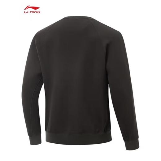 李宁男子2025套头运动卫衣AWDV227-3黑巧褐 商品图1