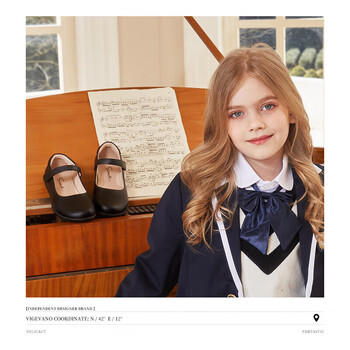 斯纳菲春季儿童黑皮鞋女童皮鞋舒适公主鞋女孩校园学生小皮鞋 黑色37 商品图7