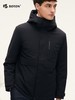 波顿男士秋冬 中长款羽绒服 利落暖护 白鸭绒黑色合身款MC830524 商品缩略图3