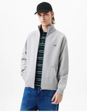 鳄鱼男装25春季新款连肩袖拉链卫衣