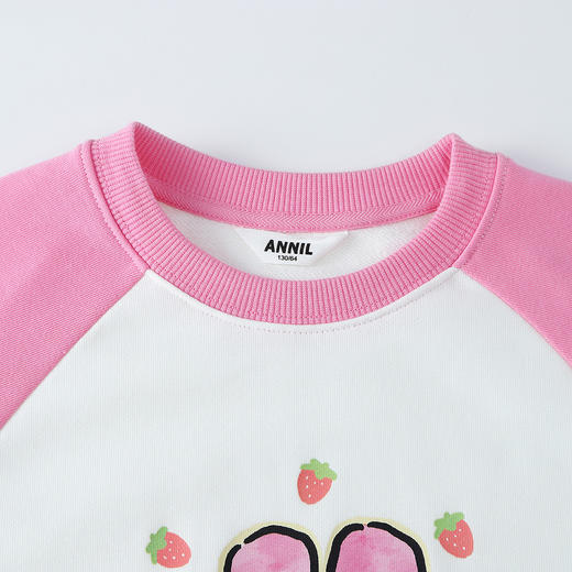 Annil联名款【Hello奶丝兔】女童圆领长袖卫衣秋季新款安奈儿童装EG531720 商品图4