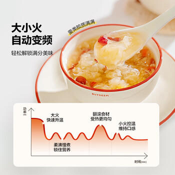 北鼎（Buydeem）【无胶水】养生壶中药壶多功能养生壶恒温壶迷你玻璃煮茶器煮茶壶烧水壶1.5L K123小鹅黄 /家用电器 /厨房小电 /养生壶 商品图1