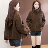 QYMXQD-79C2551-Y 时尚皮毛一体外套2025年秋冬季新款羊羔绒外套时尚保暖洋气上衣 商品缩略图2