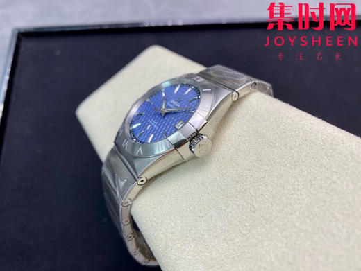 欧米茄 VS第四代星座系列 格子面蓝盘 男士腕表 丹东8500一体机 表径38mm 商品图6