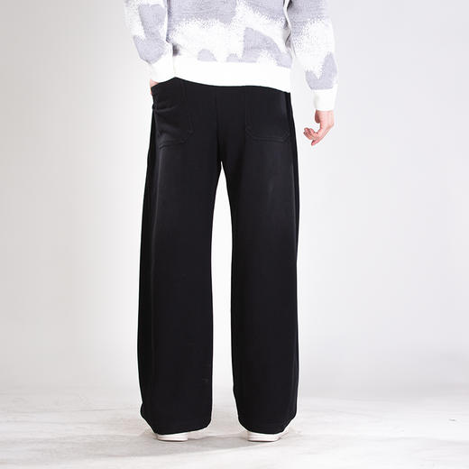 DRONKOO 2025 抽绳后斜破缝口袋同色钉扣喷色做旧复合厚长卫裤 商品图3