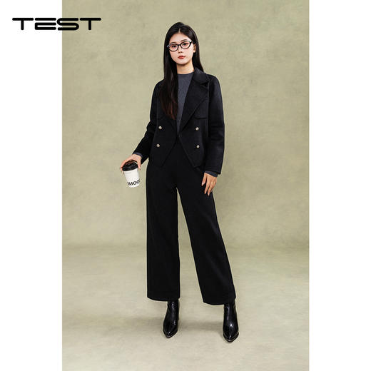 冬上新精致感拉满穿搭百搭又显气质双面呢短外套2254064 商品图2