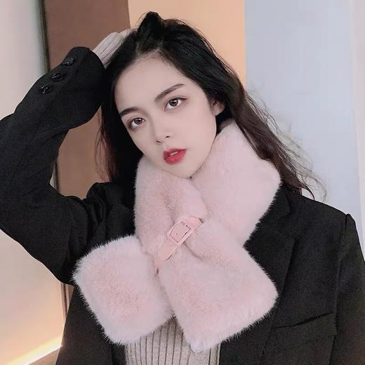 【HOPENONO北欧风皮扣围脖】🏆自带柔光效果，比美图软件还好！好飒好有范儿！面料非常的亲肤👍让秋冬无比温暖 商品图5