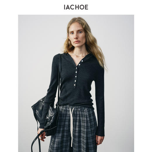 棉仓3661505013-全羊毛连帽毛衣 商品图4