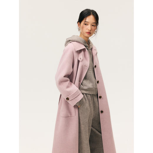 HeyDress双面尼插肩袖宽松大衣 商品图3