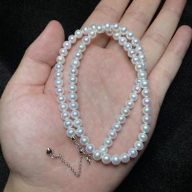 DS925珍珠项链-约6mm#6F01