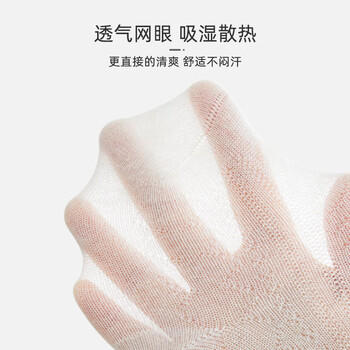 9i9婴儿袜子夏季薄新生儿宝宝地板袜网眼精梳棉袜松口透气4双1-3岁 商品图0