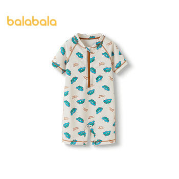 巴拉巴拉儿童泳衣男女童连体泳装户外防晒耐氯速干小童游女宝泳装 商品图2