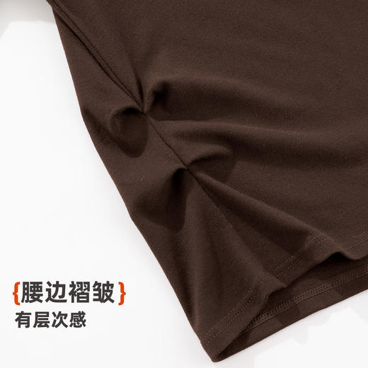 雅黛俪女士秋季冬季保暖打底衫内搭外穿时尚褶皱收腰显瘦上衣2025年新款 商品图8