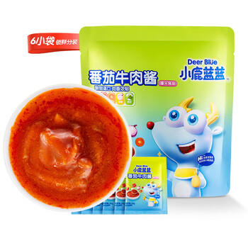 小鹿蓝蓝番茄牛肉酱180g辅食佐餐宝宝拌酱儿童意面调料调味料可拌面拌粥 商品图2
