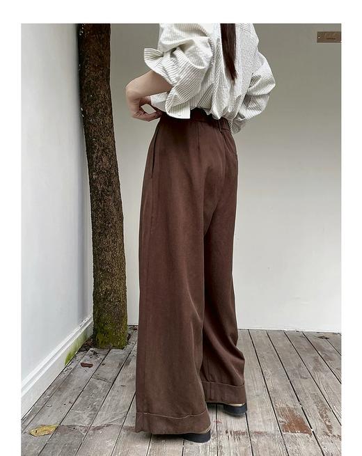 韩系通勤折边西装休闲裤 商品图4