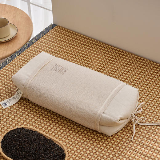 【黑苦荞-糖果枕芯】棉麻苦荞麦枕头枕芯护颈椎糖果枕办公室午休腰靠抱枕 商品图5