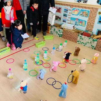 爸爸妈妈套圈玩具套圈环感统训练玩具游戏道具儿童户外玩具体能运动器材 商品图8