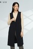 VIVIAN LIU薇薇安刘R2343107秋女装新款大V领一粒扣宽松长款马甲 商品缩略图5