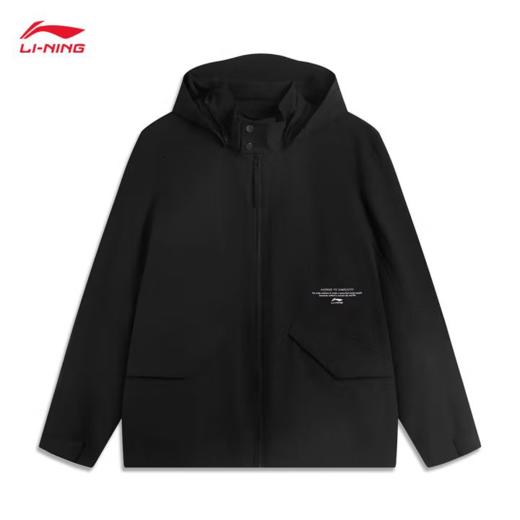 李宁男子2025春秋休闲连帽夹克外套AJDV027-1 商品图0