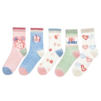 猫人儿童袜子女童【大网眼+轻薄透气】夏季薄款中筒袜女宝宝休闲袜 商品图4