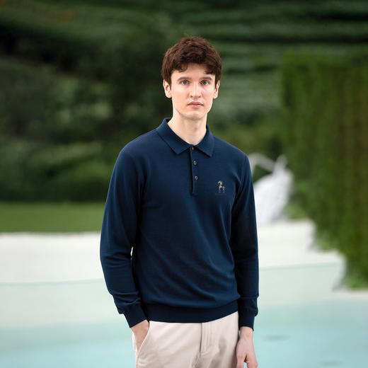 柏奥玛男士秋季针织衫 | POLO领/圆领  两种选择、简约百搭、柔软面料、亲肤透气、多色选择 商品图7