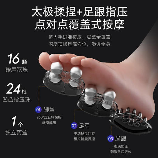 海尔（Haier）泡脚桶紫外线杀菌洗脚盆恒温加热自动按摩理疗自营足浴盆可拆洗足浴桶生日礼物送父母HQY-J851H 商品图7