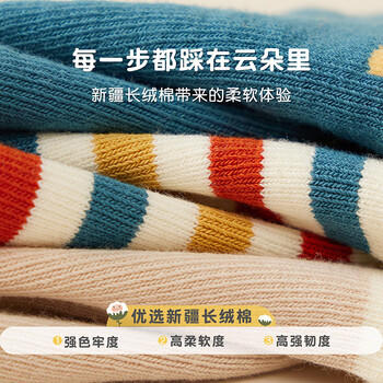 尼多熊儿童袜子春秋透气棉袜男童宝宝袜可爱春秋超萌松口无骨婴儿袜 商品图3