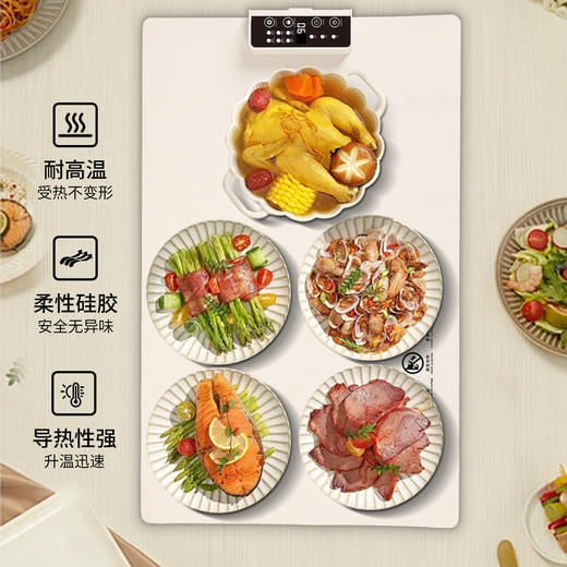 【智能硅胶暖菜板】家用冬季暖菜垫 新款多功能饭菜加热餐桌保温板  商品图1