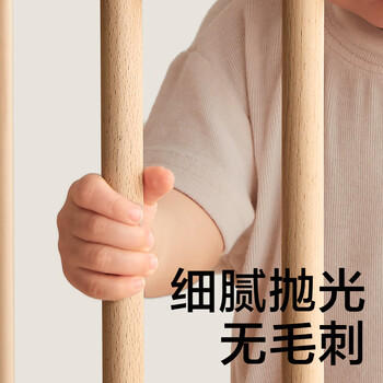 babycare婴儿床0-3岁宝宝实木床儿童床高度可调可移动多功能拼接床蒙柯PRO 商品图1