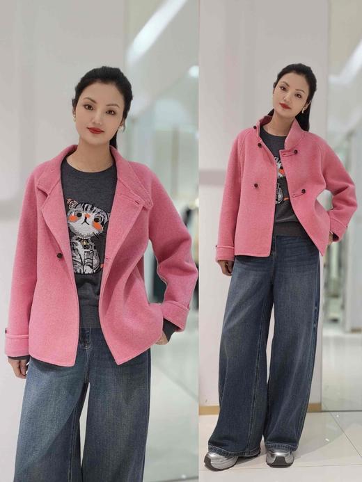 58J515短款AB面羊绒外套 商品图4