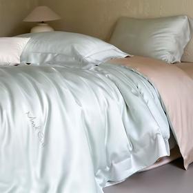 MARK CROSS玛洛驰【米兰圆舞曲】极简约撞色冷凝超细旦天丝四件套