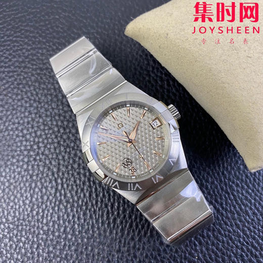 欧米茄 VS第四代星座系列 格子面金针 男士腕表 丹东8500一体机 表径38mm 商品图6