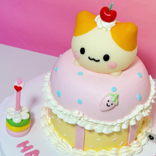 儿童款【猫咪的梦幻城堡】1.5磅 香草奶油芒果夹心口味 商品图1