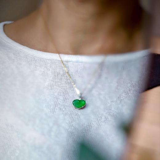 18k 翡翠心性项坠（特价商品） 商品图2