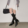 【预售7天】新款方头粗跟长筒靴女高跟气质中筒骑士靴时装瘦瘦女靴XDD&D-3569 商品缩略图3