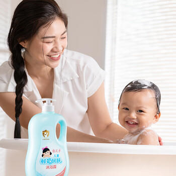 郁美净儿童沐浴露鲜奶温和补水牛奶精华滋润保湿泡泡浴宝宝沐浴露1kg 商品图0