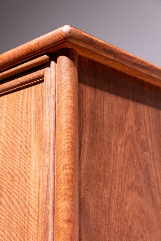 红桥红  家具严选  缅甸花梨（大果紫檀）【 125 明式素面 小圆角柜】 商品图3