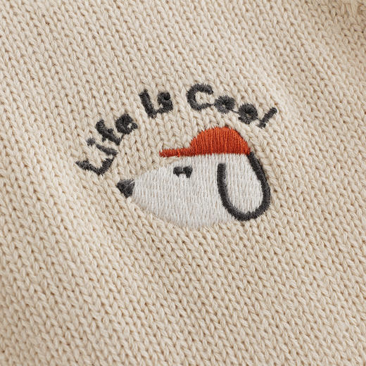 马克珍妮男童卡通小狗全棉针织毛衣2025年秋冬新款551853 商品图4