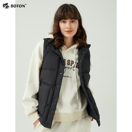 波顿女士秋冬保暖 羽绒马甲 轻暖不臃肿 宽松立领款LC739523 商品图3