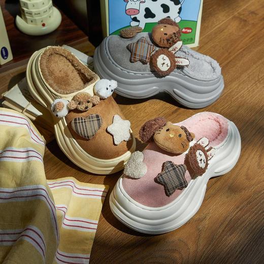 【36-40码】女士冬款卡通可爱不许冷星球棉拖鞋女款DIY毛绒拖鞋保暖【WG25130/9939】 商品图0
