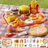 皇恩儿童过家家汉堡包冰淇淋披萨薯条套餐仿真食物切切乐厨房做饭玩具 商品缩略图1