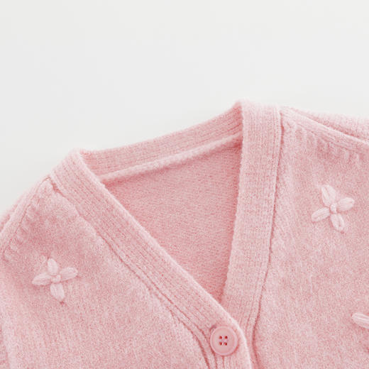 马克珍妮女童立体花朵软软小马甲2025年秋装新款551870 商品图4