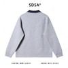 SDSA男士秋冬新款痞帅男装简约拼接撞色polo领卫衣百搭时尚上衣 商品缩略图5