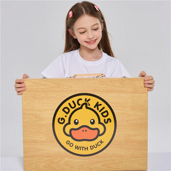 菲尚米GDUCK小黄鸭儿童绘画套装玩具3-6岁女孩生日新年礼物水彩笔礼盒 商品图7