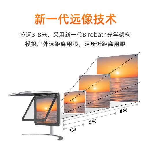 舒学派远像读写台 四阶护眼+杂光过滤 超薄折叠精密制造 商品图1